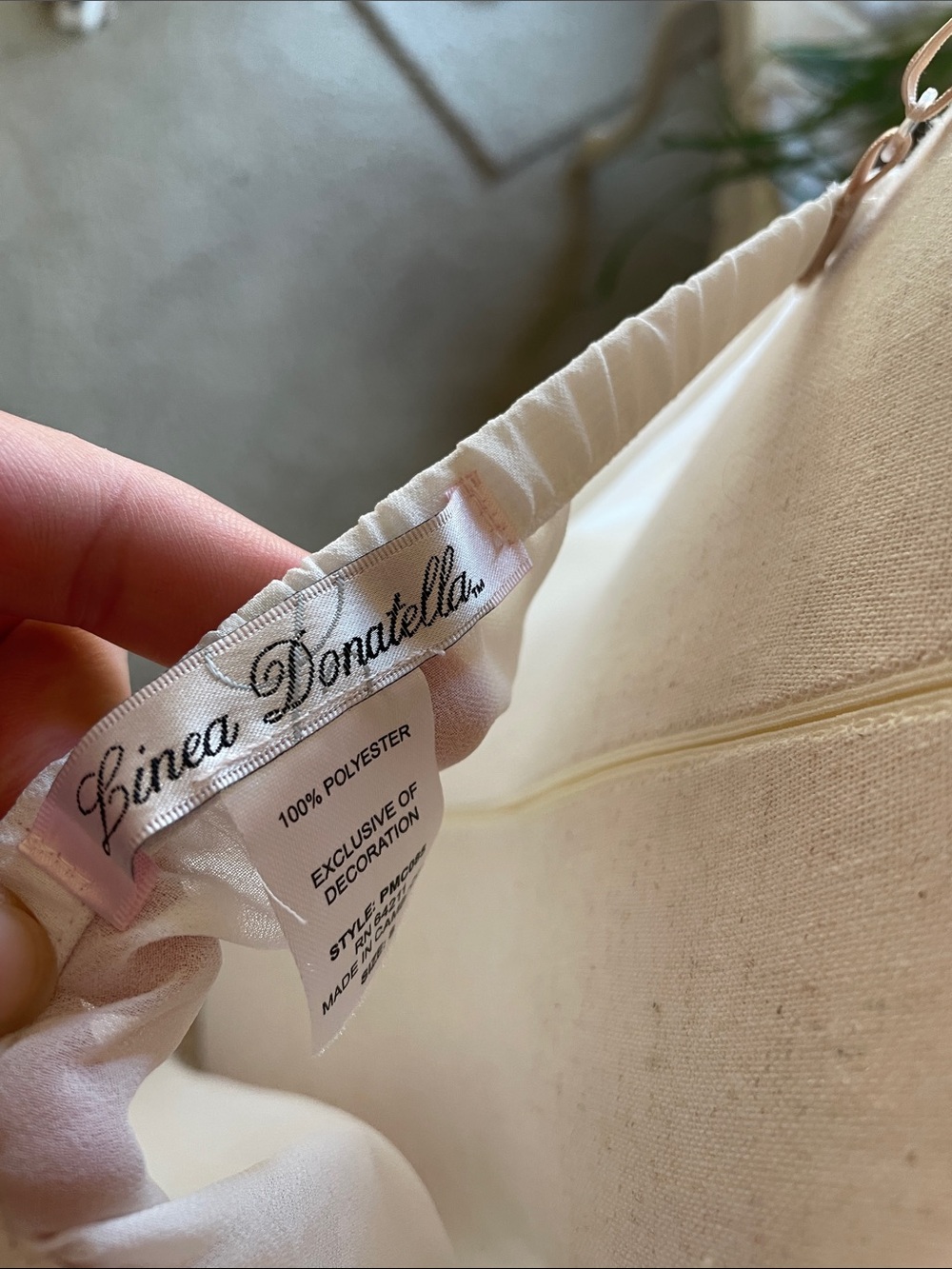 Linea Donatella white dainty lingerie night slip - Picture 7 of 8